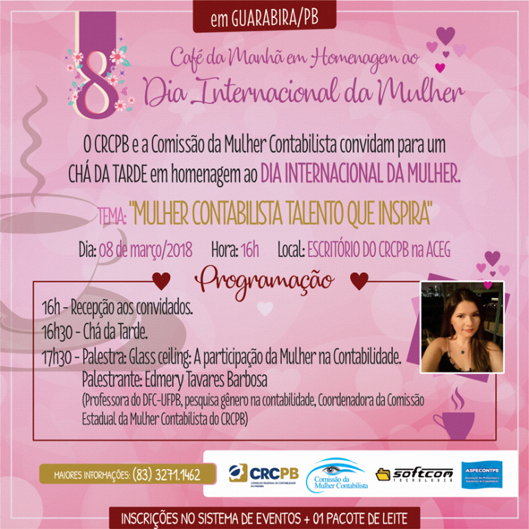 Chá da Tarde em Homenagem ao Dia Internacional da Mulher – 08.03.2018 – Guarabira