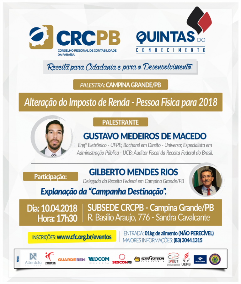 QUINTAS DO CONHECIMENTO – Campina Grande/PB – 10.04.2018