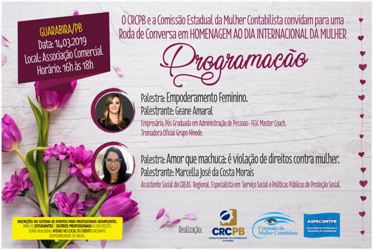 Roda de Conversa em Homenagem ao Dia Internacional da Mulher – 14.03.2019 – Guarabira