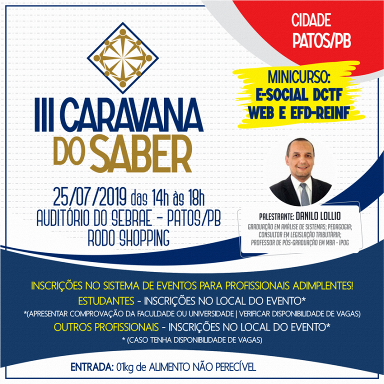 III Caravana do Saber – 25/07/2019 – Patos