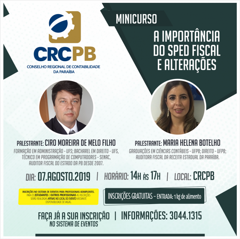 MiniCurso – 07.08.2019 – João Pessoa